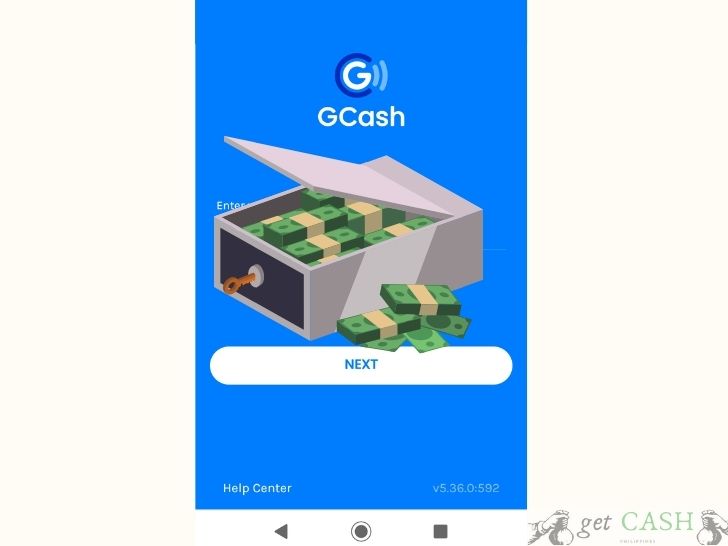 cash in with Gcash background