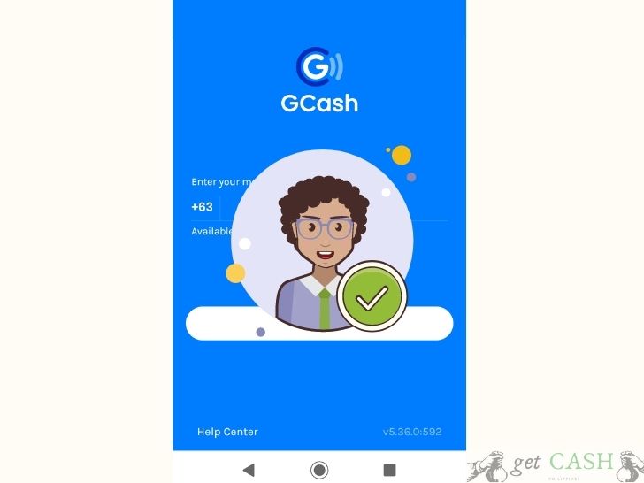 Verify account with gcash background