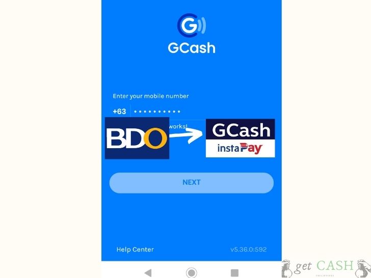 BDO to Gcash 