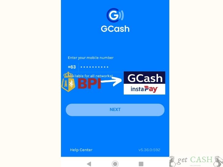 BPI to Gcash via Instapay