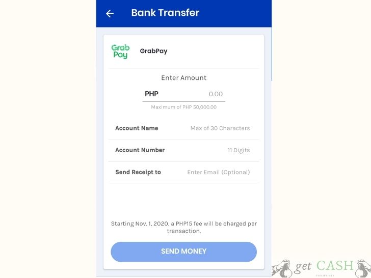 Grabpay payment information