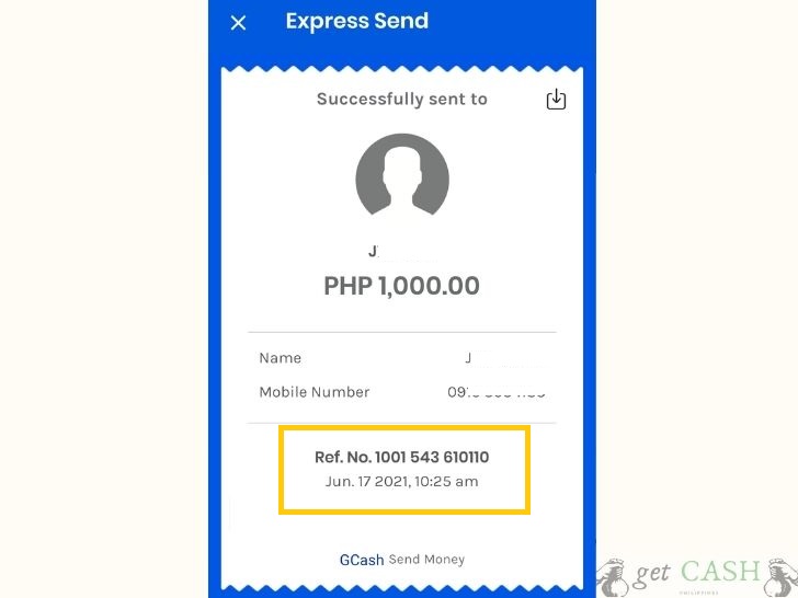 Reference Number gcash
