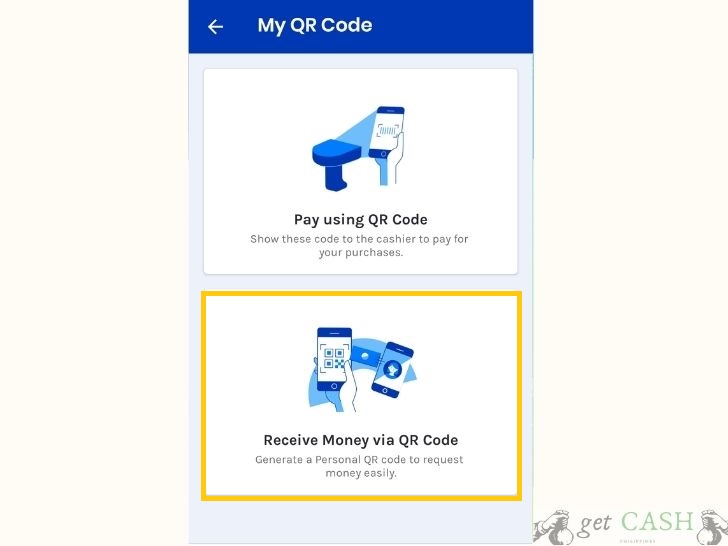 RECEIVE MONEY USING QR CODE